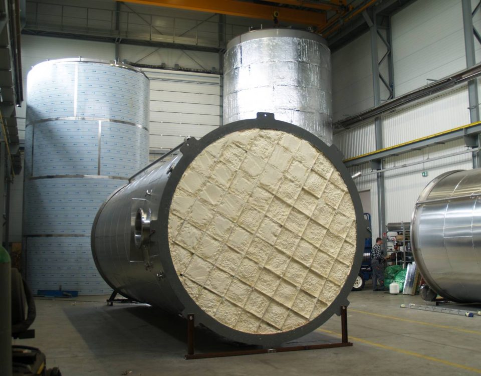 Zbiornik magazynowy dwu plaszczowy ze stali kwasoodpornej aisi 304 do magazynowania emulsji asfaltowych 5